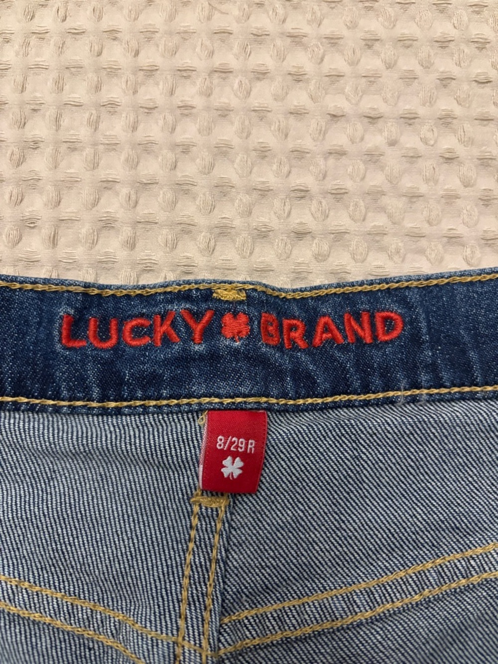 Lucky Brand Faded Blue Wide-Leg Jeans - Picture 2 of 5